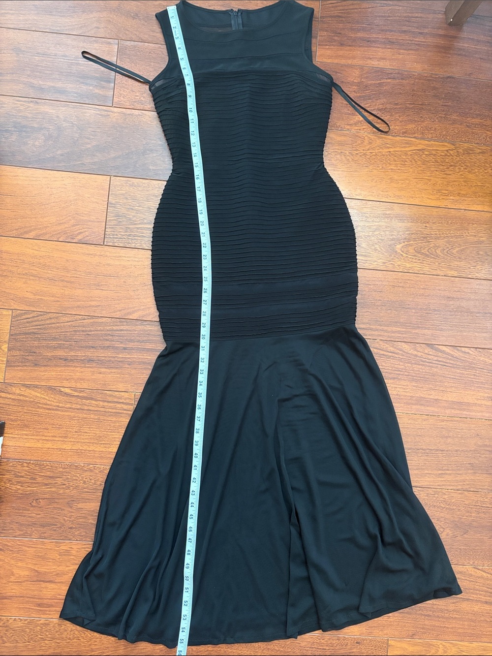 Xscape Black Sleeveless Fitted Mermaid Maxi Dress - Picture 11 of 11